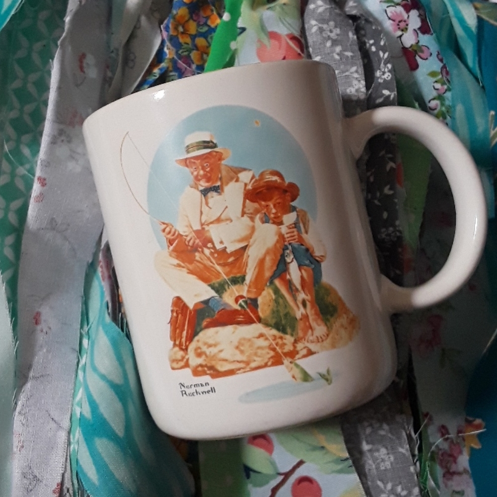 Vintage 1987 Norman Rockwell coffee mug